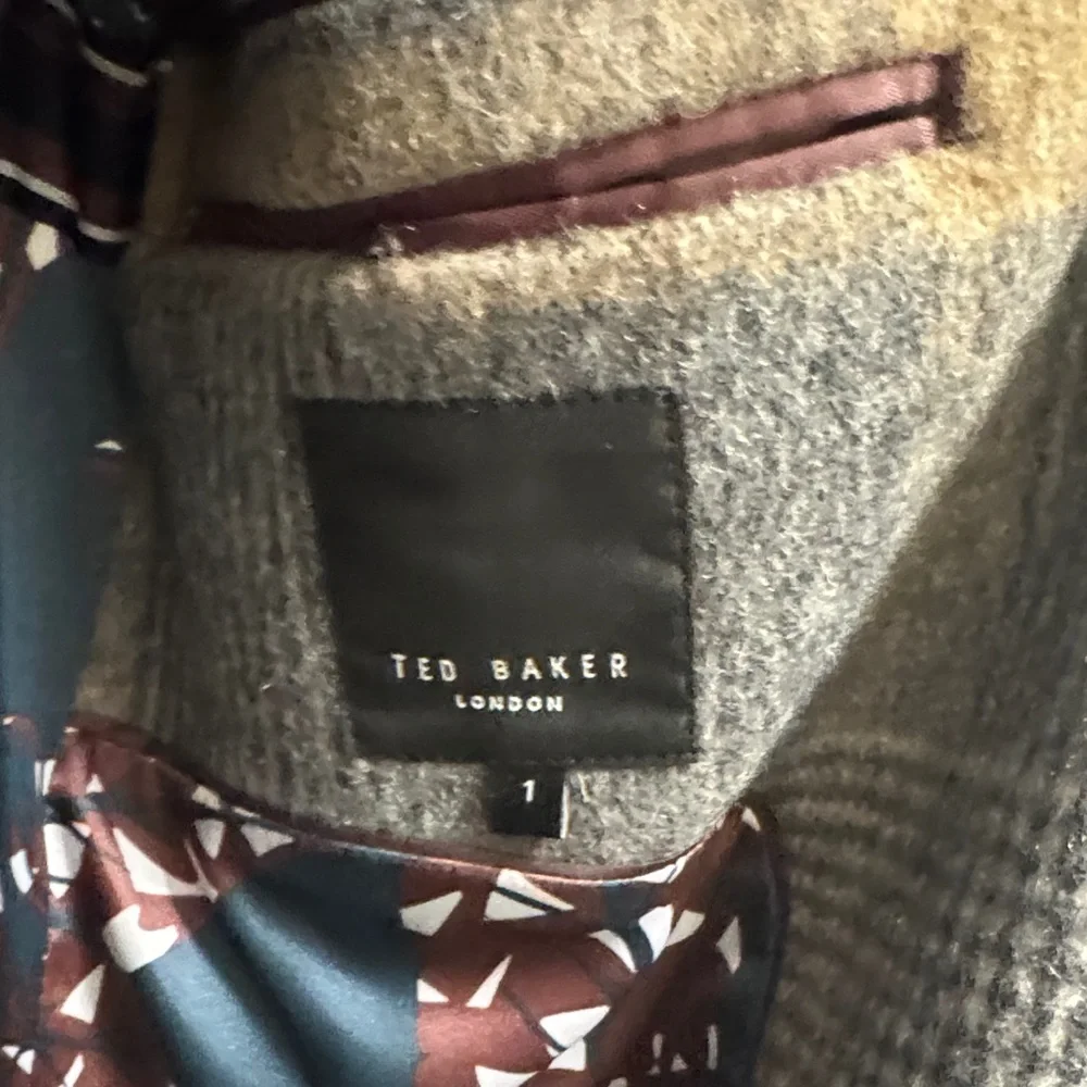 Ted Baker London Checkered Wool Coat - Picture 8 of 9